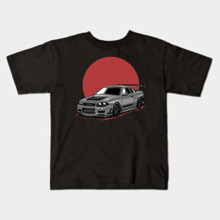 R-34 GTR Skyline JDM Kids T-Shirt